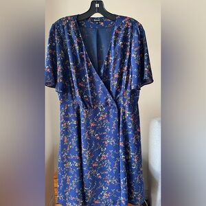 Madewell // Navy Floral Mini Dress
